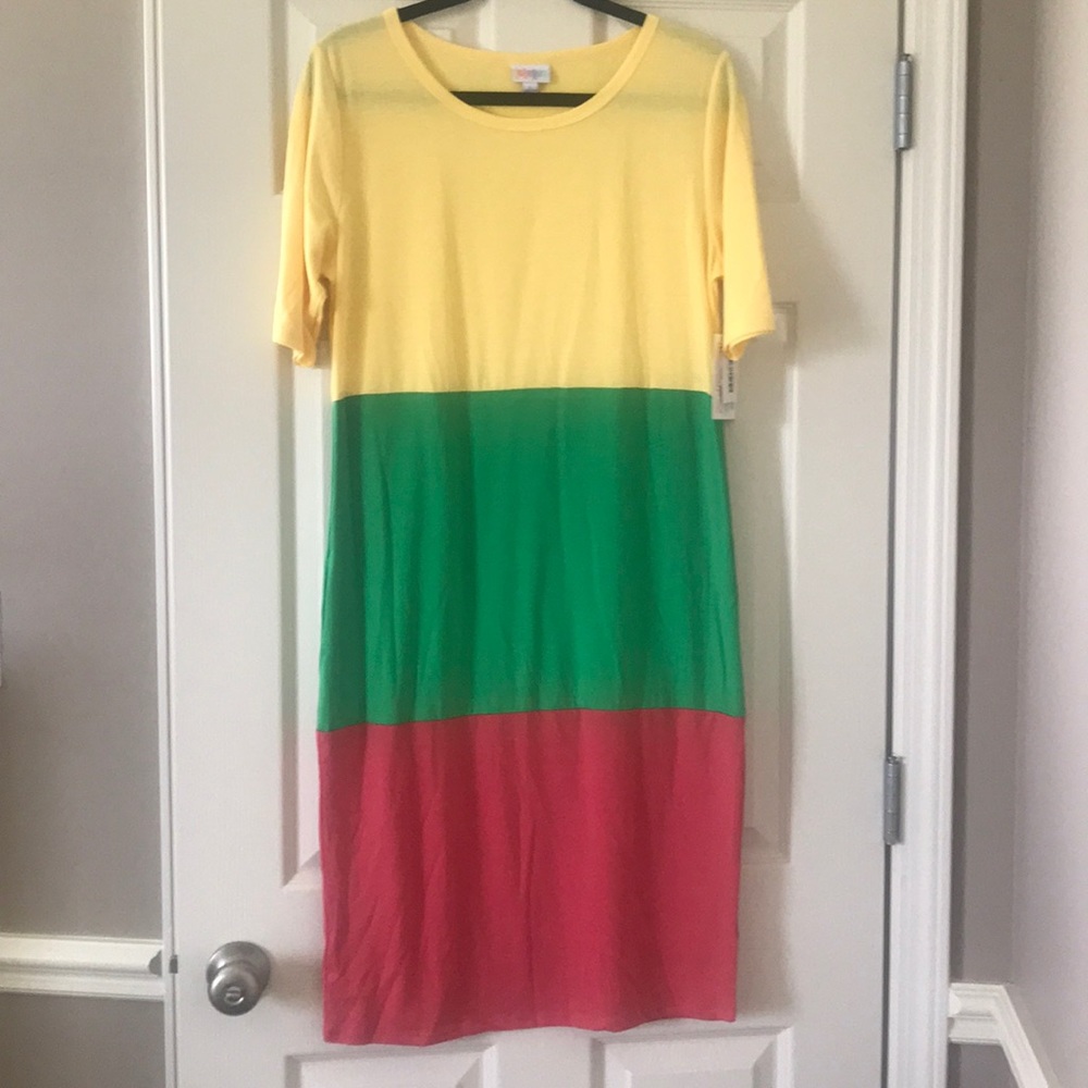 LuLaRoe Julia dress size L